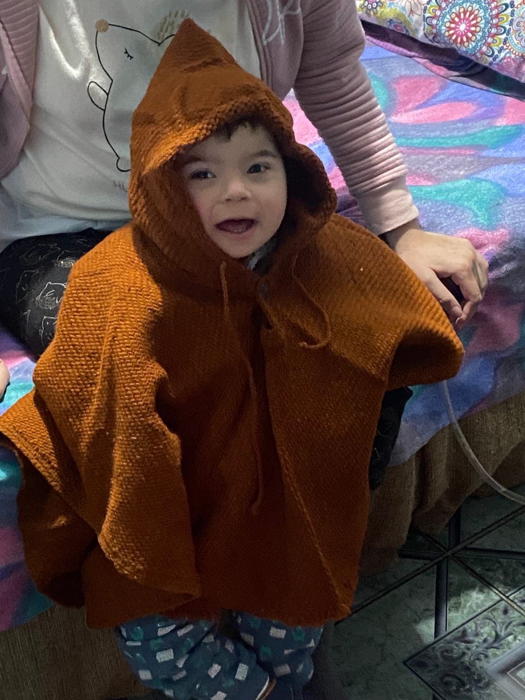 Customer photo review of PONCHO CLÁSICO TERRACOTA