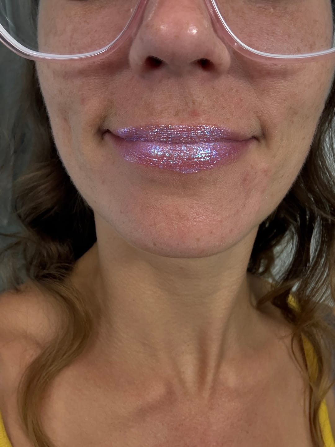Customer photo review of Chrome Prism Lipgloss - Orchid Bliss