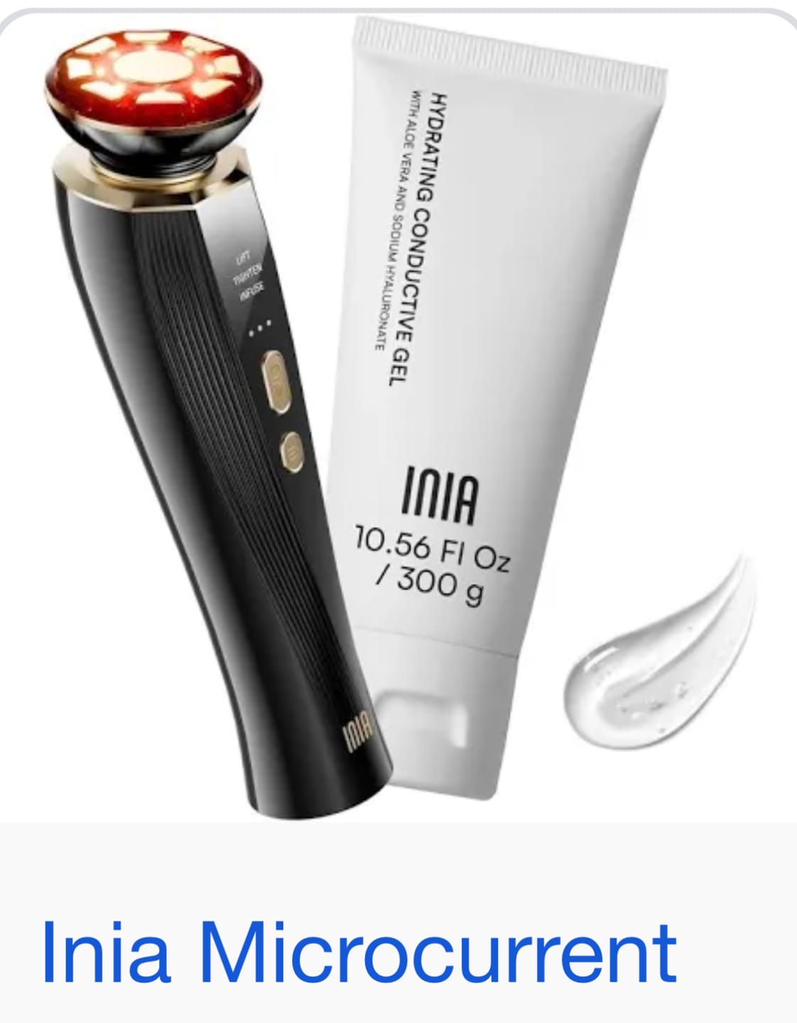 Customer photo review of INIA FLARE Microcurrent Facial Device