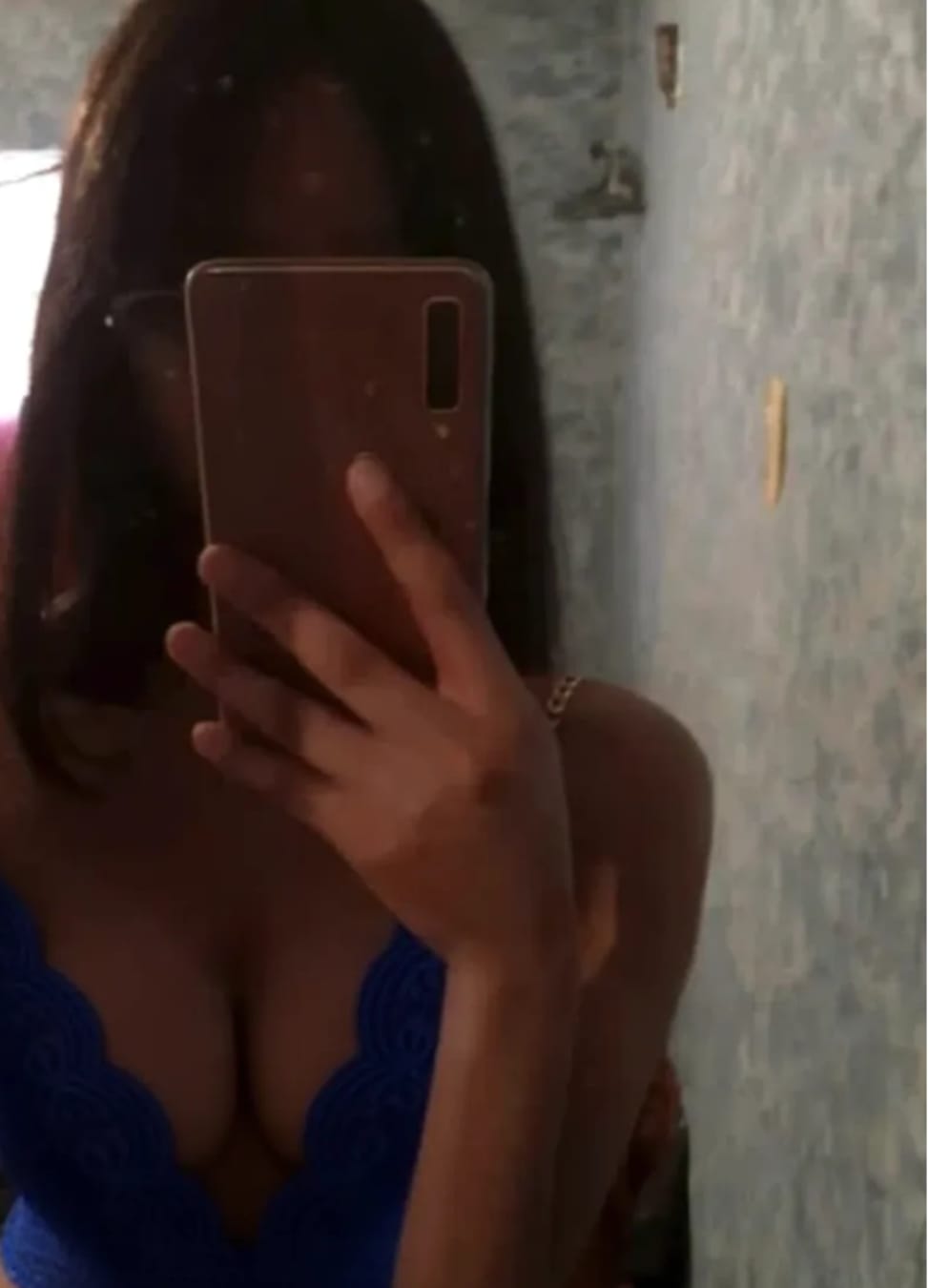 Customer photo review of Vivid Deep-V Crotchless Bodysuit