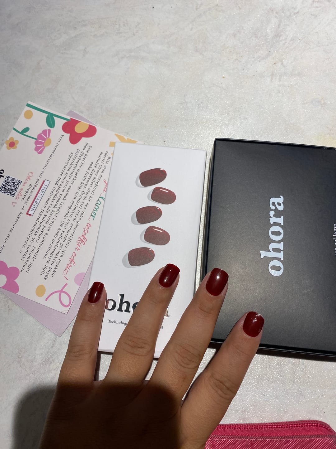 Customer photo review of N Classic Burgundy Jel Tırnak 30 Adet, 2 Kullanım