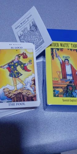 Customer photo review of The Rider Tarot Cards for Divination Deck