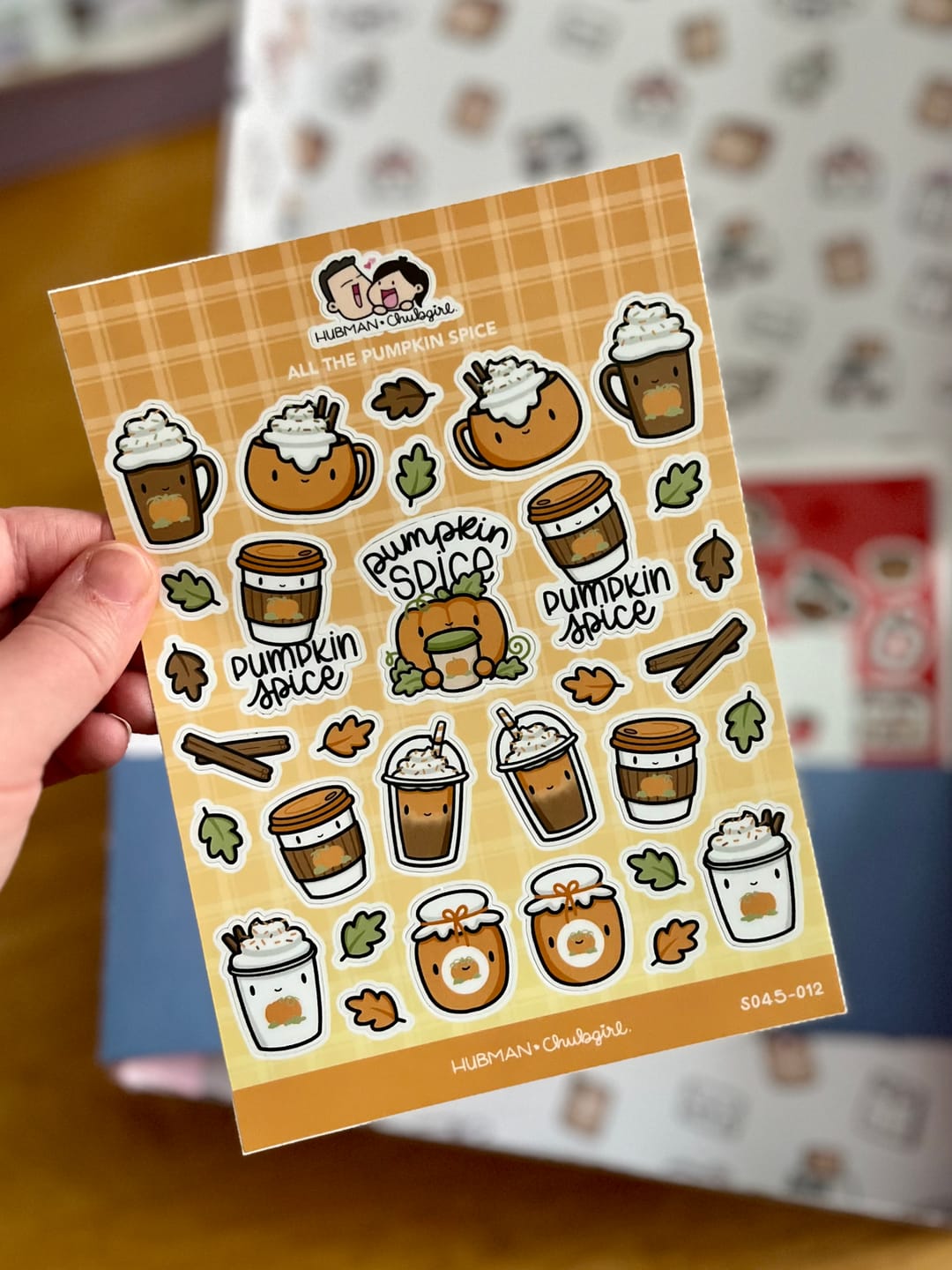 Customer photo review of All the Pumpkin Spice Sticker Sheet