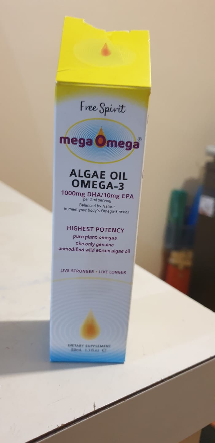 Customer photo review of Free Spirit MegaOmega Algae Oil Omega-3 50ml