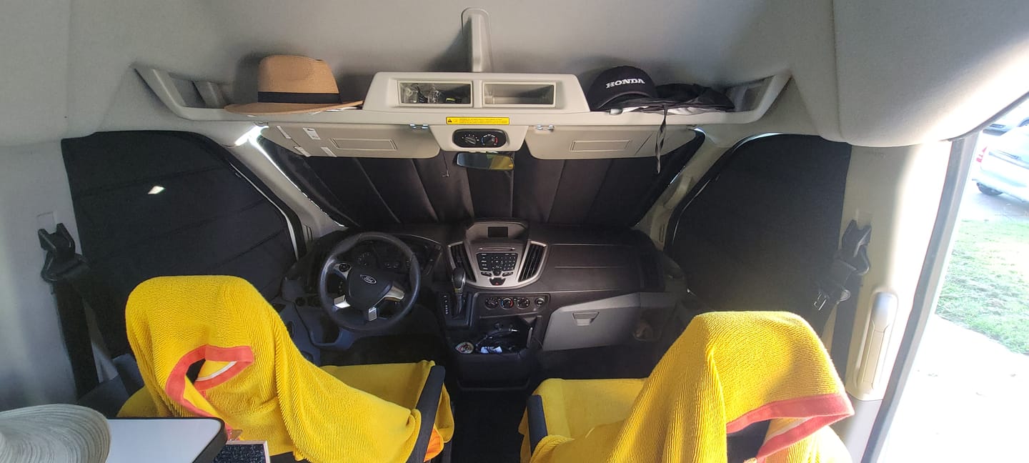 Customer photo review of Transit - Windshield Shade