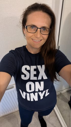 Customer photo review of Sex On Vinyl T-Shirt
