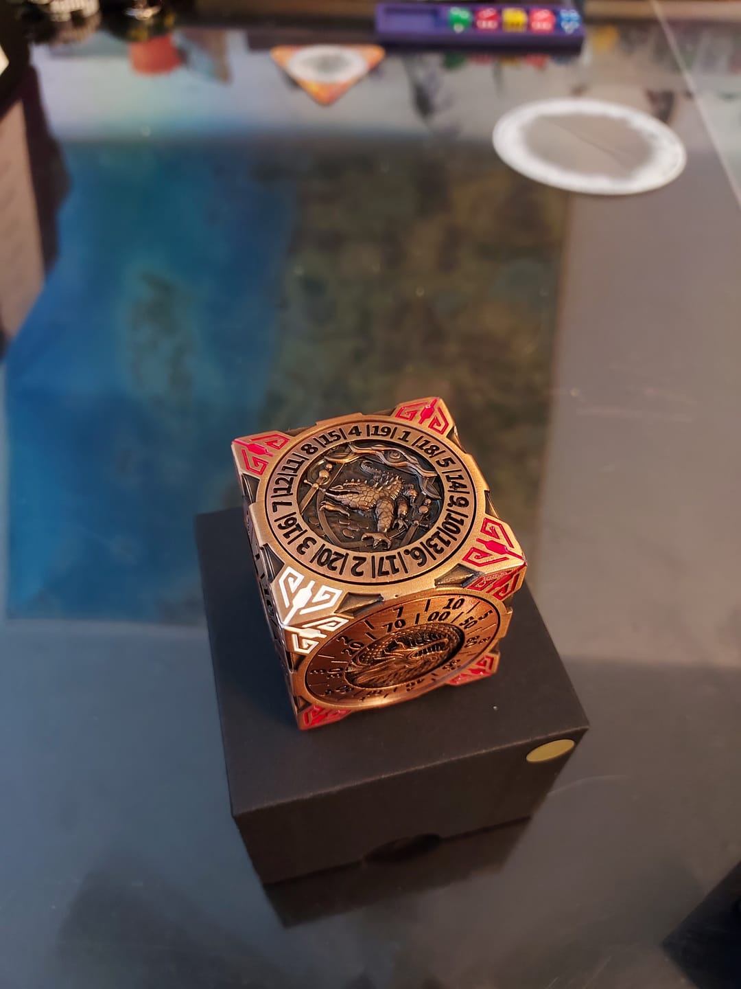 Customer photo review of Masters Dice Relic #001 – 7-in-1 Monster Cube Spinner DND Dice  for Dungeon Masters & True Fans
