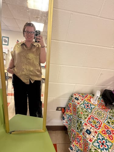 Customer photo review of Betsey's Wide Leg Pants