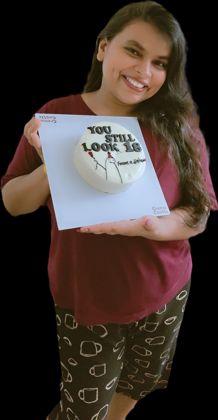 Customer photo review of Teenager Meme Cake