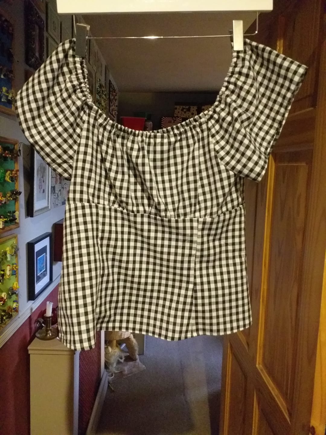 Customer photo review of 1/4 inch Gingham Polycotton Fabric