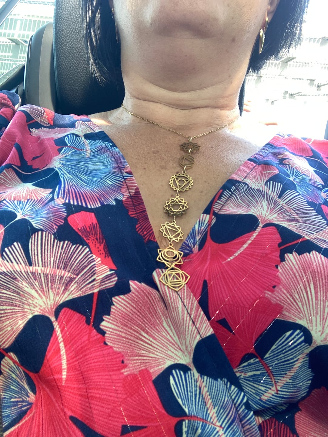 Customer photo review of Collier 7 Chakras - Symboles Sacrés