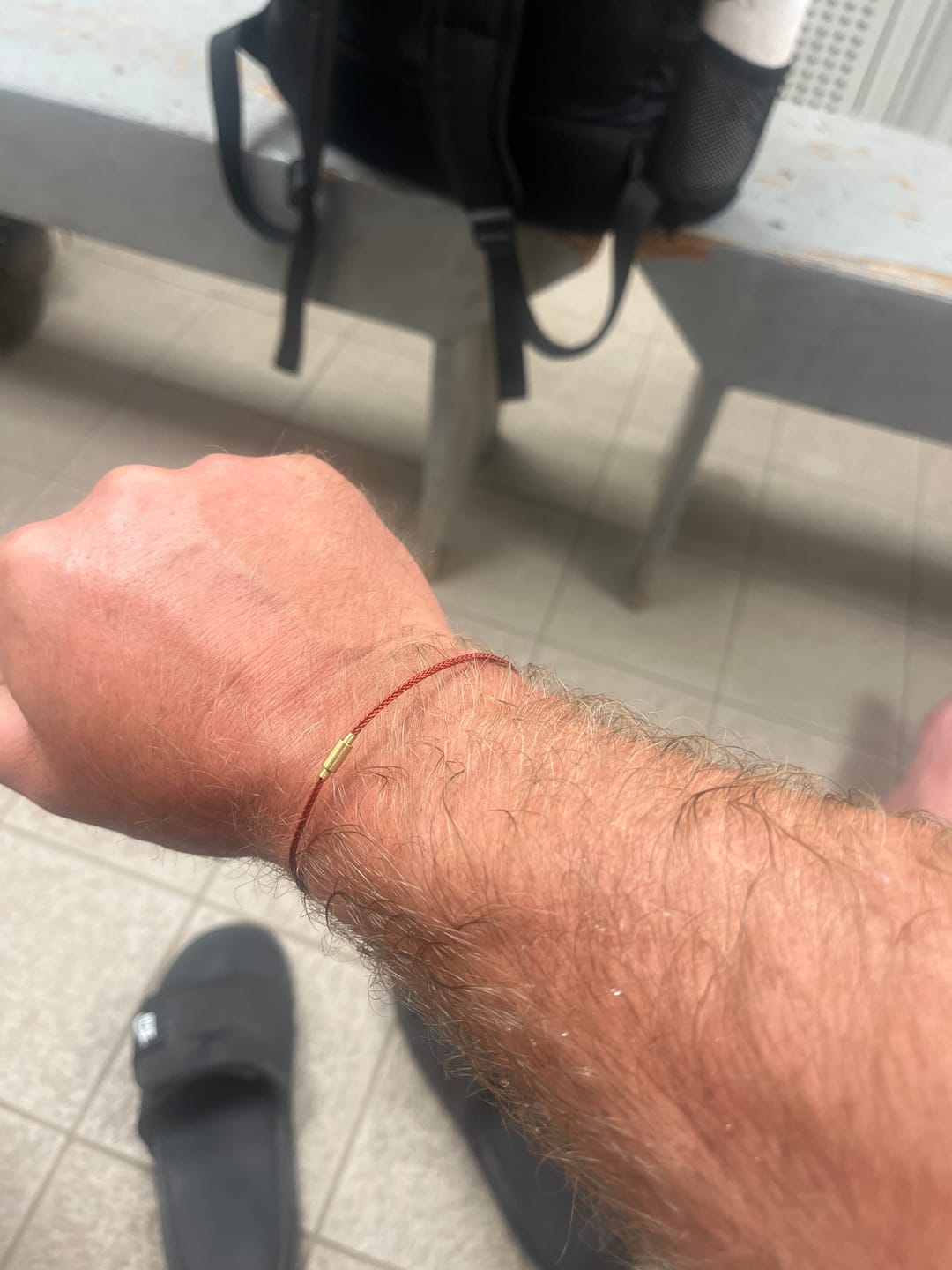 Customer photo review of Protective Red Cord Bracelet