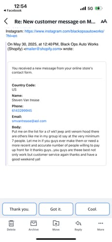 Customer photo review of BRONZE QUICK ENTRY