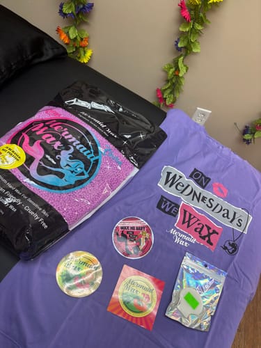 Customer photo review of Butter Soft "On Wednesdays We Wax" T-Shirt