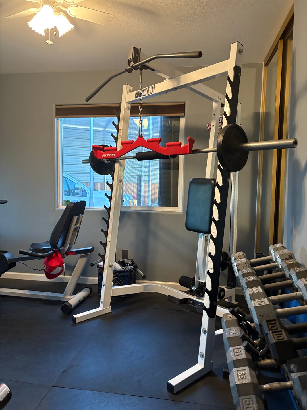 Customer photo review of RitFit All-in-one Multi-Grip LAT Pull Down Bar