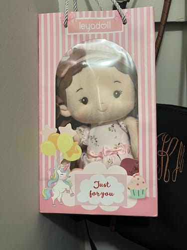 Customer photo review of Leyadoll Soft Plush Personalized Leya Doll, My First Baby Doll