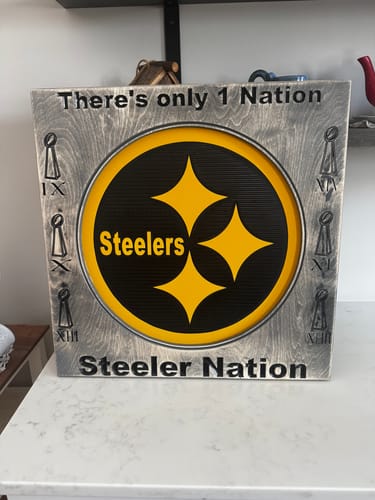 Customer photo review of ColorCore HDPE Plastic - Premium Multi-Layer Engravable Sheets