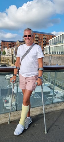Customer photo review of Ultra-Stretch 5" Chino Shorts - Dusk