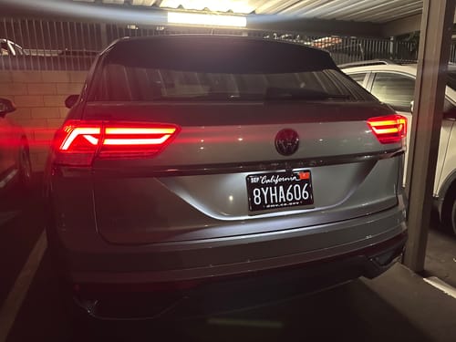 Customer photo review of 2011-2022 CALIFORNIA LICENSE PLATE DMV.CA.GOV - BLACK WITH WHITE TEXT 6"x12" (156.5mm x 305mm)