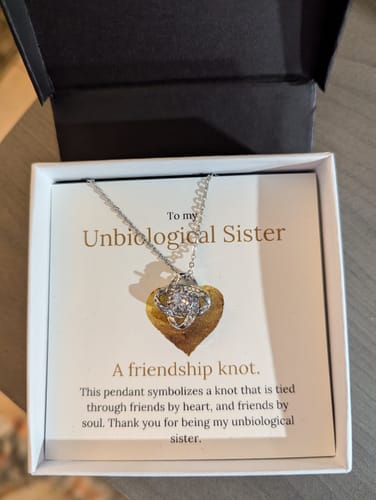 Customer photo review of The Friendship Knot™ - To My Unbiological Sister