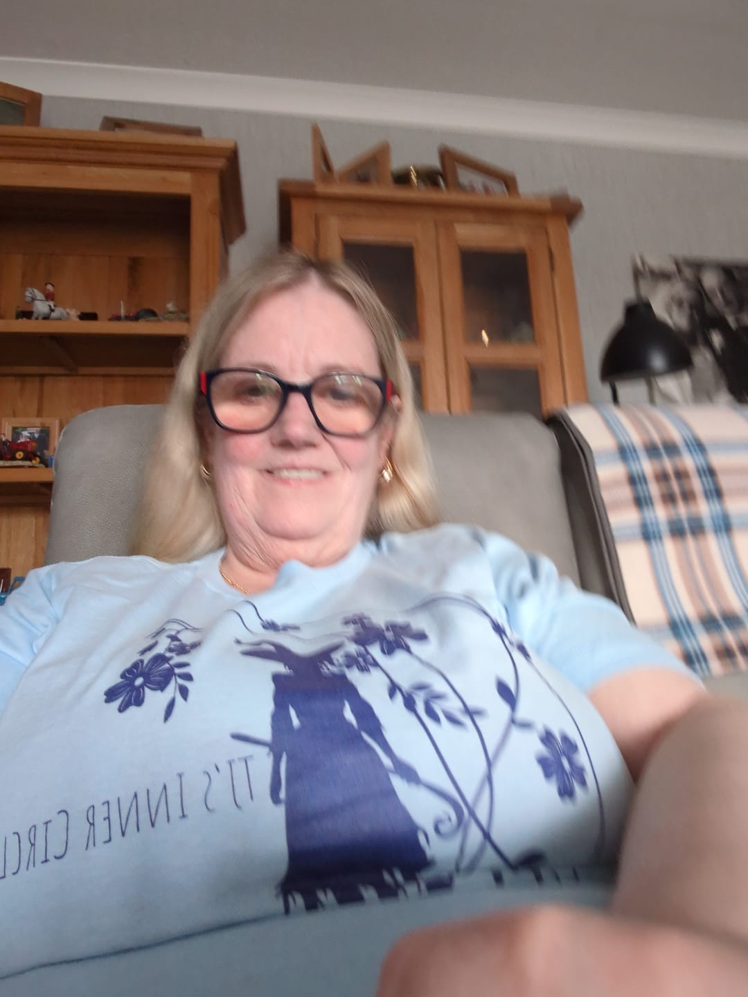 Customer photo review of White Haven Witches Classic Women's Crewneck T-shirt