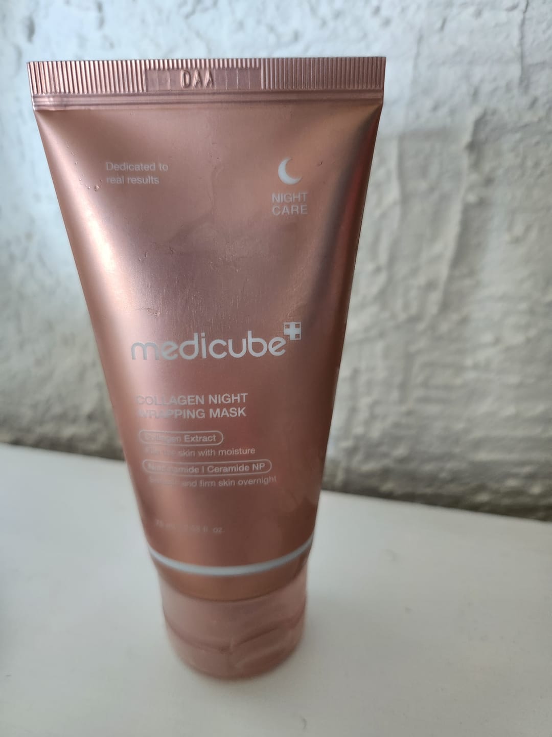 Customer photo review of Nostiprinoša nakts maska sejai Medicube Collagen Night Wrapping Mask