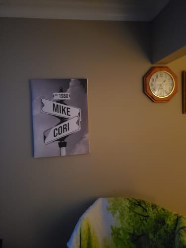 Customer photo review of COUPLES DATE OF LOVE by Cstm Canvas