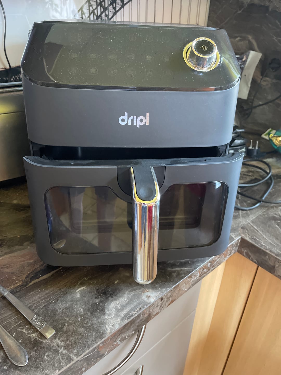 Customer photo review of Dripl Heißluftfritteuse 5,7L mit LCD Touchscreen