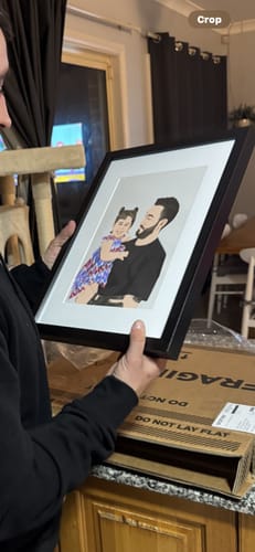 Customer photo review of Fatherhood Custom Illustration