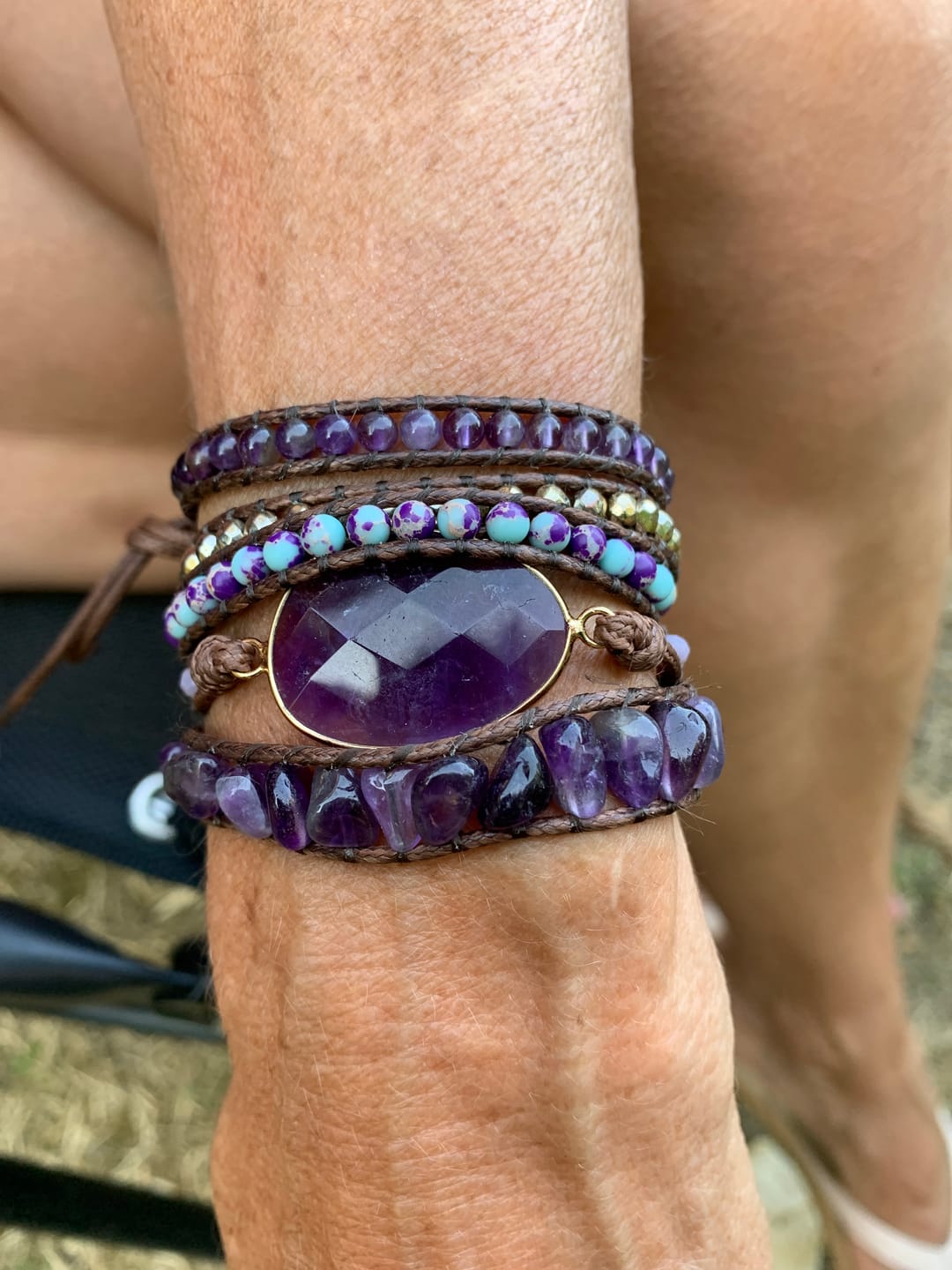 Customer photo review of Améthyste Bracelet "Bohème"
