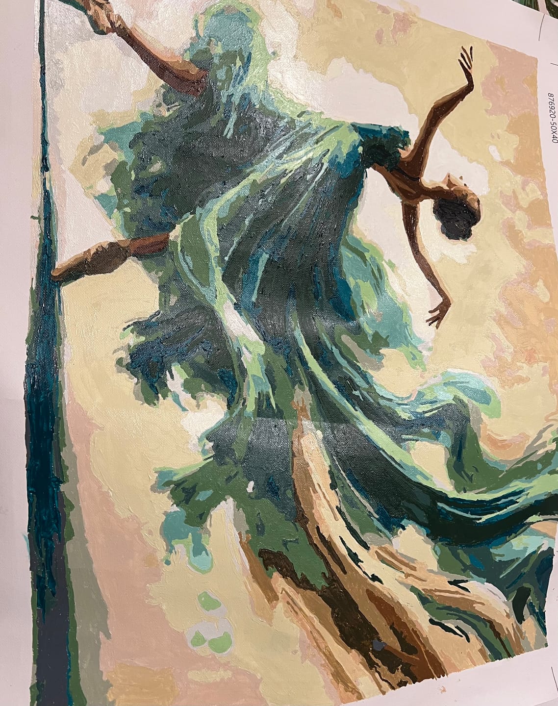 Customer photo review of Paint by Numbers - Ballerina Standing
