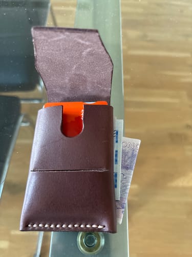 Customer photo review of Slimmad plånbok i äkta läder
