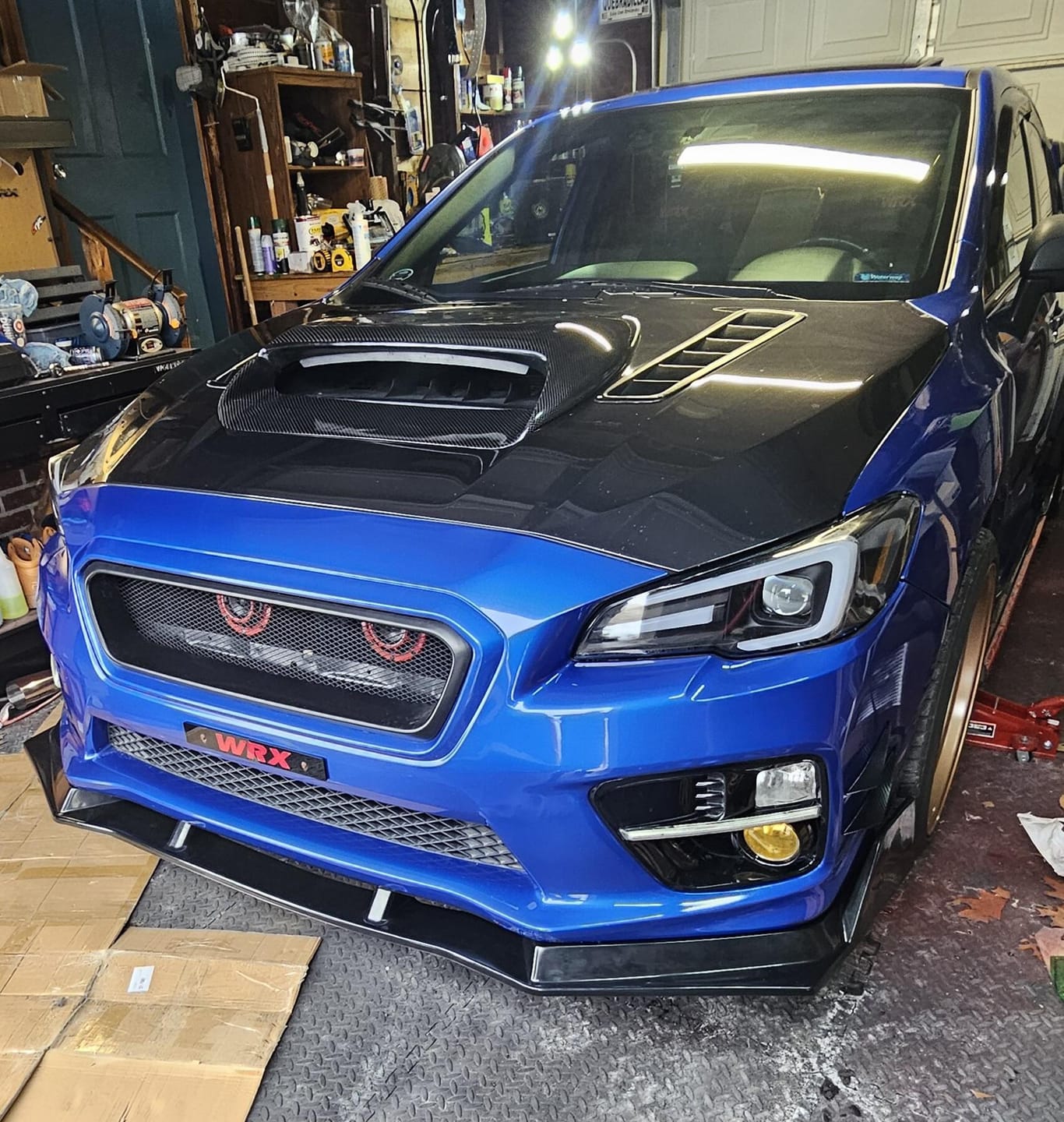 Customer photo review of NexaNovo STI Style Black Polyurethane Front Lip for Subaru WRX (2015-2021)