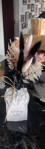 Customer photo review of Ink Petal Vase