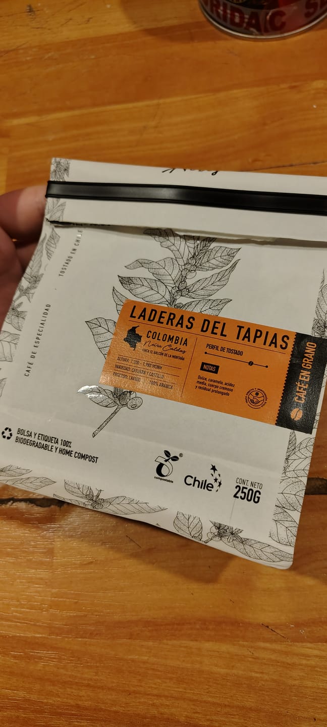 Customer photo review of Colombia | Laderas del Tapias Bolsa 250 gramos | GRANO ENTERO