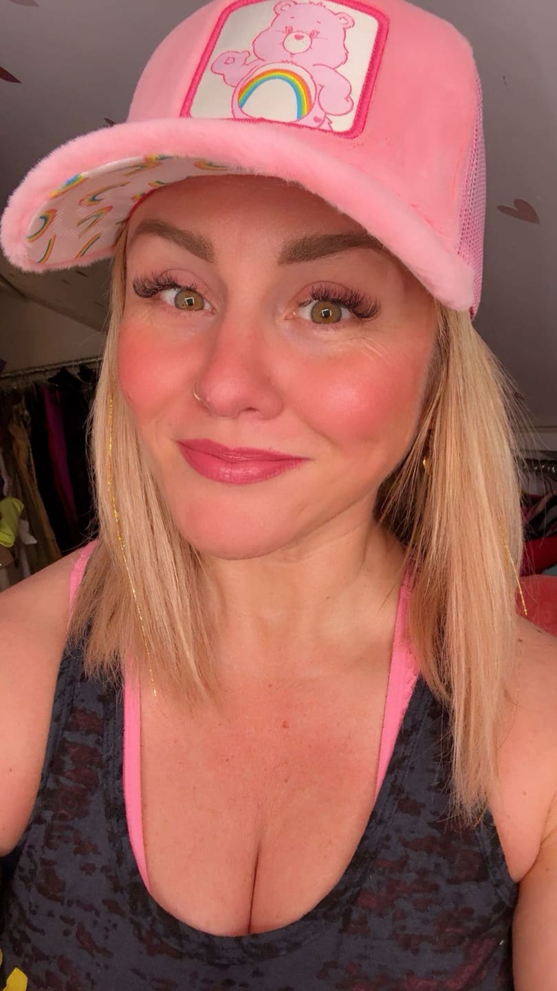 Customer photo review of OVERLORD X Care Bears:  Cheer Bear Trucker Cap