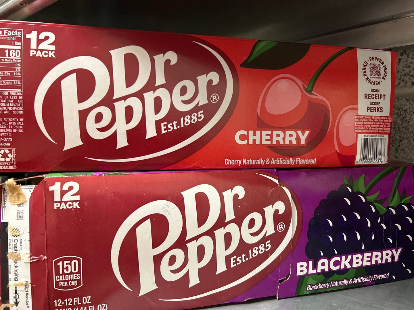 Customer photo review of Dr Pepper blackberry 12fl oz/355ml - Pack of 12