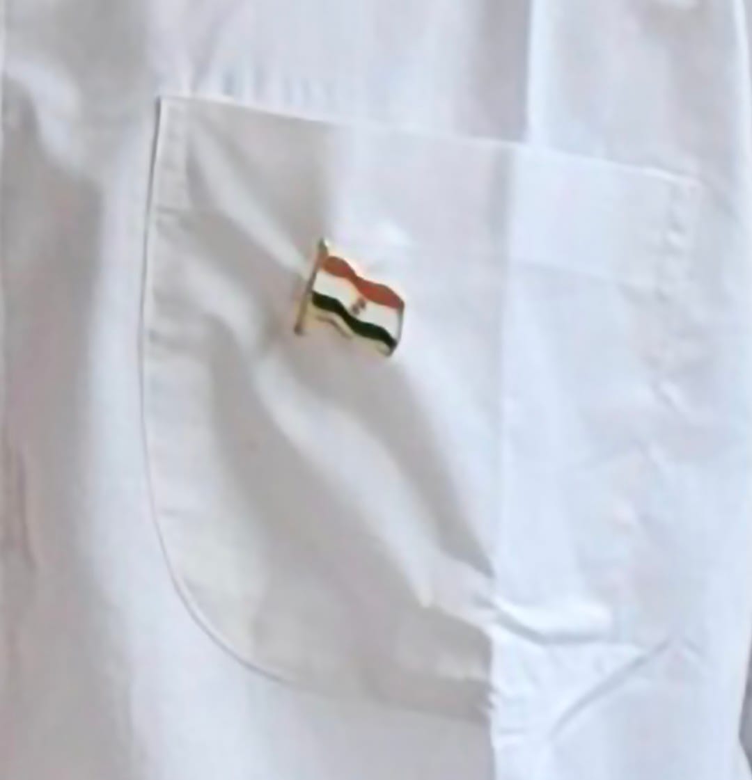 Customer photo review of Lapel Pin Flag