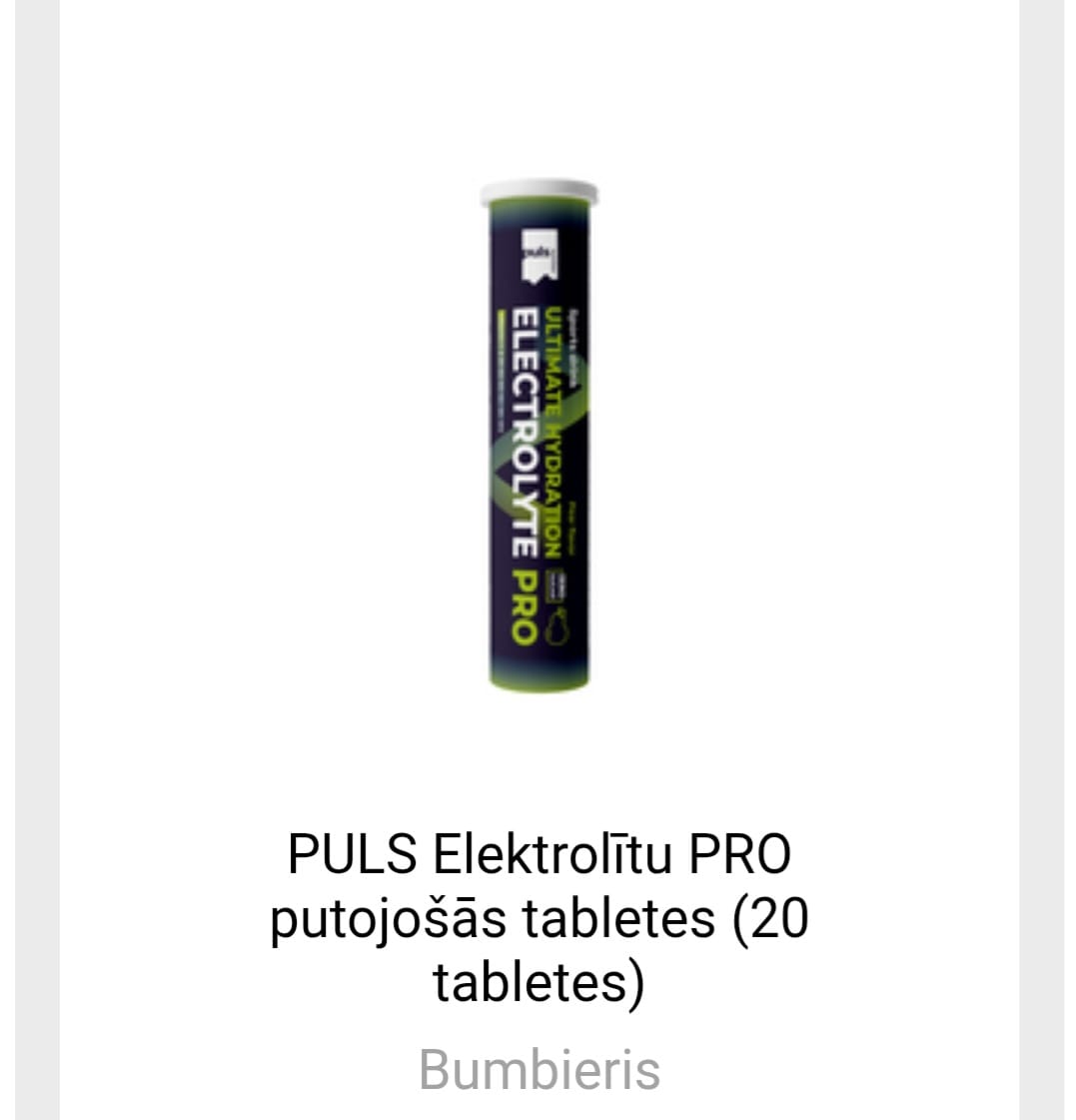 Customer photo review of PULS Elektrolītu PRO putojošās tabletes (20 tabletes)