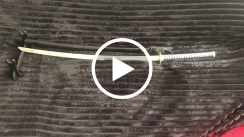 Customer video review of Odachi - Peony Flower Manganese Steel 35.4" Blade 牡丹花野太刀