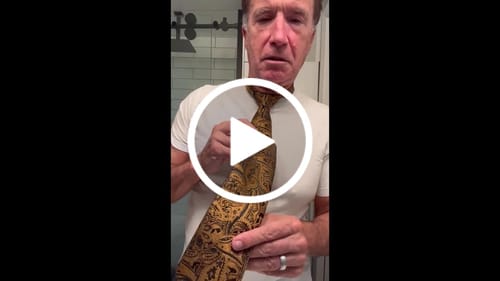 Customer video review of Barry.wang Black Tie Gold  Paisley Silk Tie Pocket Square Cufflinks Set for Men