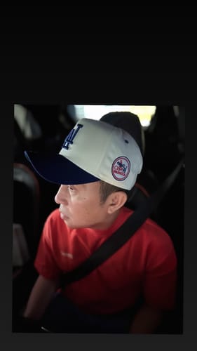 Customer photo review of 9FORTY A-Frame Los Angeles Dodgers ASG Vintage White 2-Tone Blue Snapback