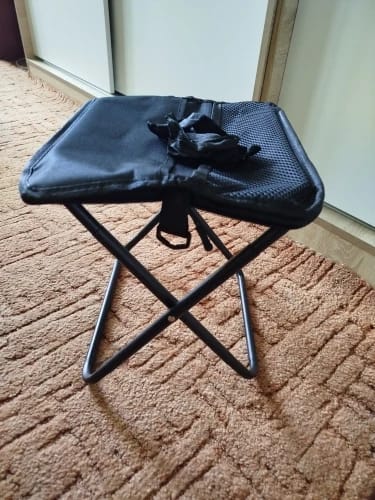 Customer photo review of Foldable Travel Stool Bag