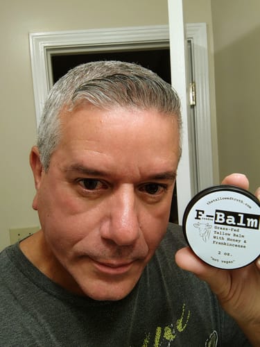 Customer photo review of F-Balm - Premium Anti-aging Tallow Balm - 2 oz.