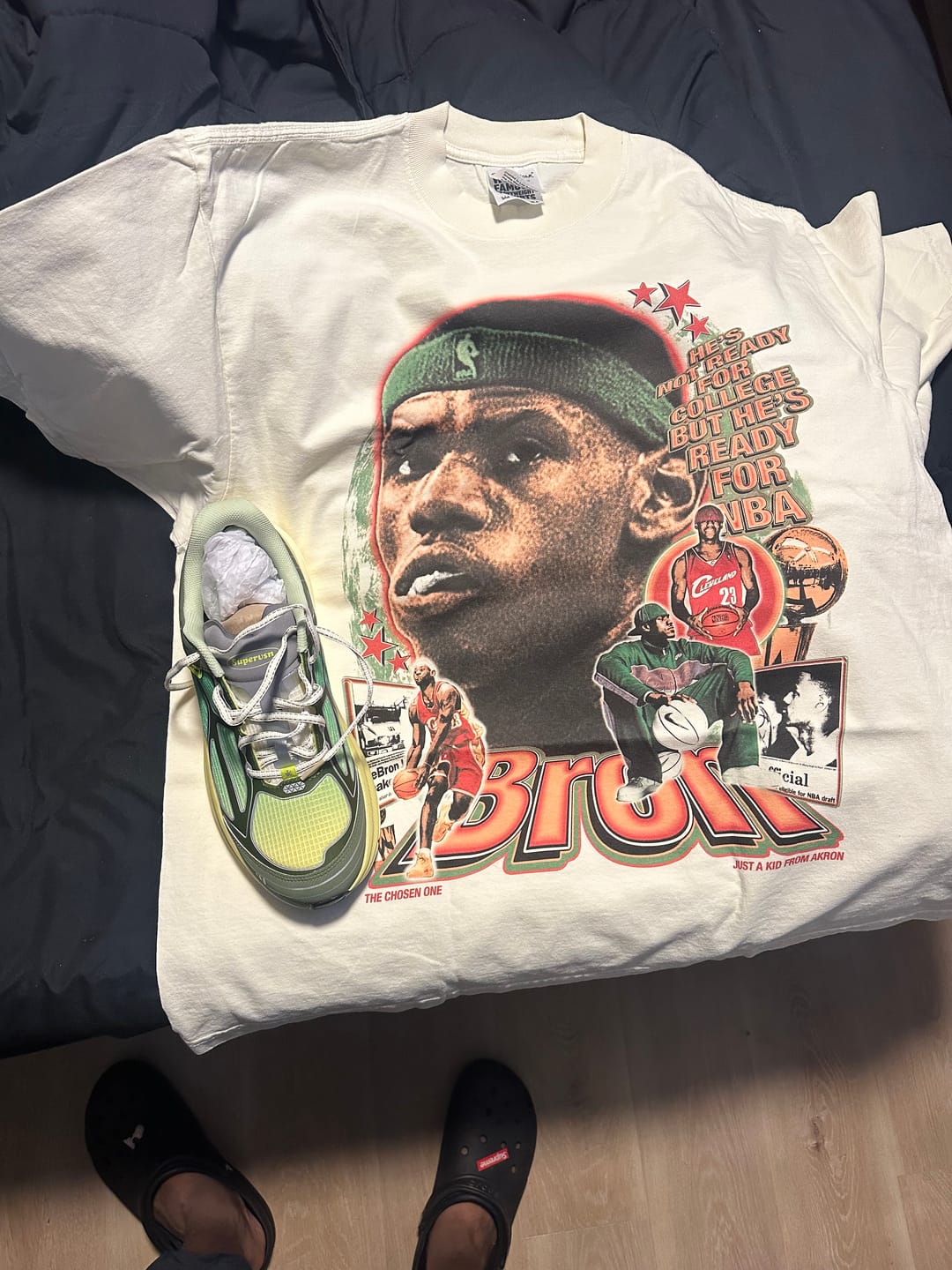 Customer photo review of LeBron "Skipped College" Tee
