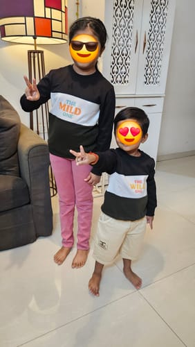 Customer photo review of Rakhi 2025 Sweatshirts –  Wild & Mild Combo Rakshabandhan Gift Idea