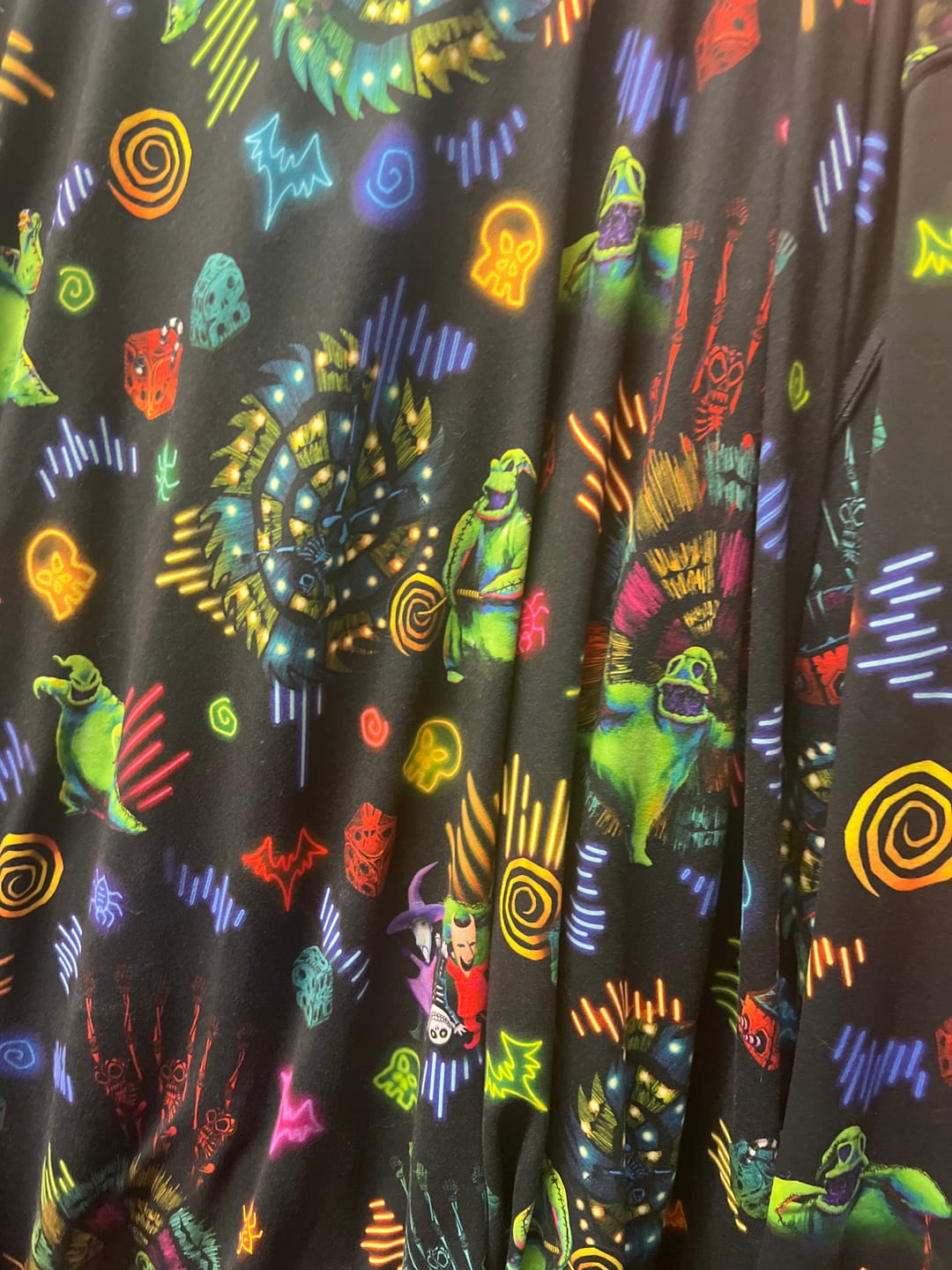 Customer photo review of Disney Tim Burton's Nightmare Before Christmas "Oogie's Turn to Boogie" – Performance Hoodie
