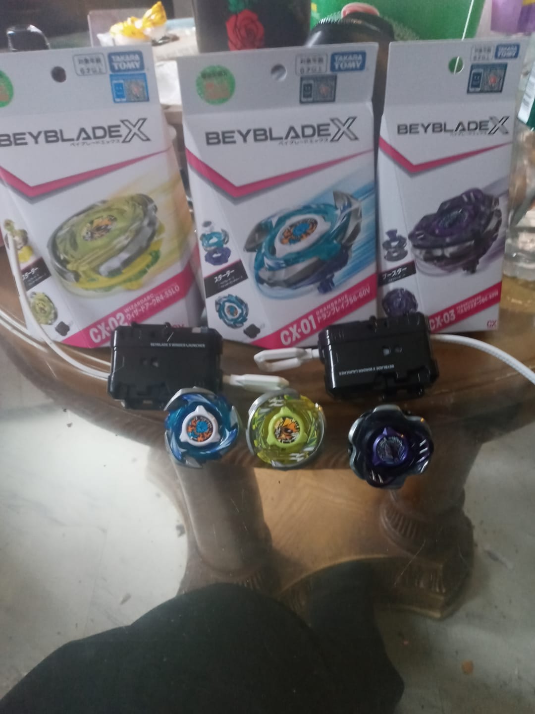 Customer photo review of Takara Tomy Beyblade CX Bundle (CX-01, CX-02, CX-03)