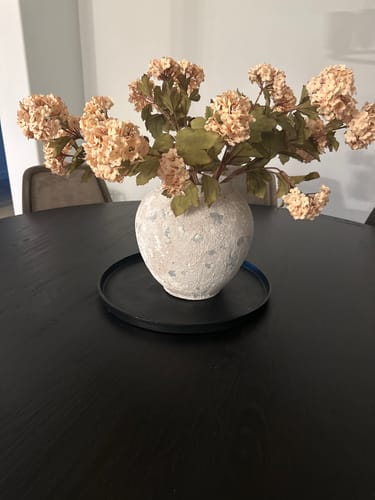 Customer photo review of Faux Viburnum Flower - Apricot (7 stems / 21 heads)