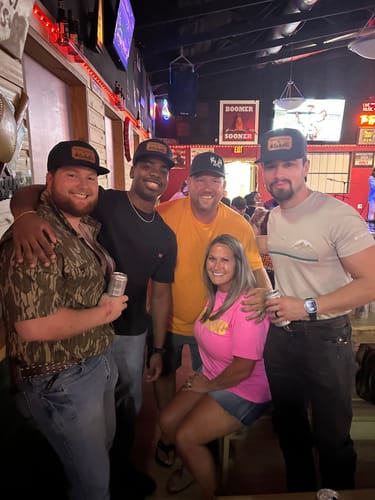 Customer photo review of Premium Custom Leather Patch Hats (Wholesale)
